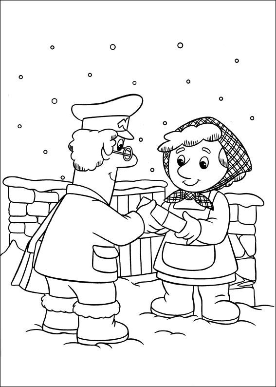Kids-n-fun.com | Coloring page Postman Pat Postman Pat